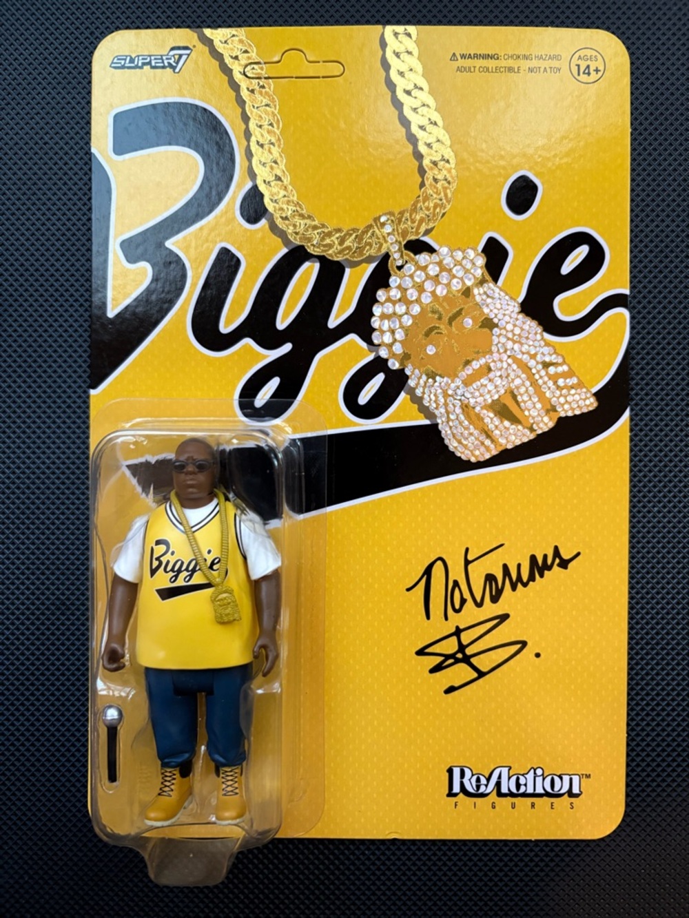 Biggie ReAction Figure in Yellow Jersey UNPUNCHED